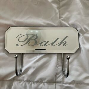 Elegant Silver Bath Hook